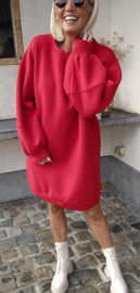 DJOELI sweatshirt fleece dress red
