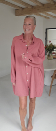 AMALFI tetra shirt dress terra
