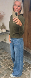 BASIC knit khaki