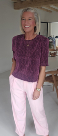 CECILIA suit pants pastel pink