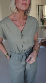 JOOLS cotton jumpsuit khaki