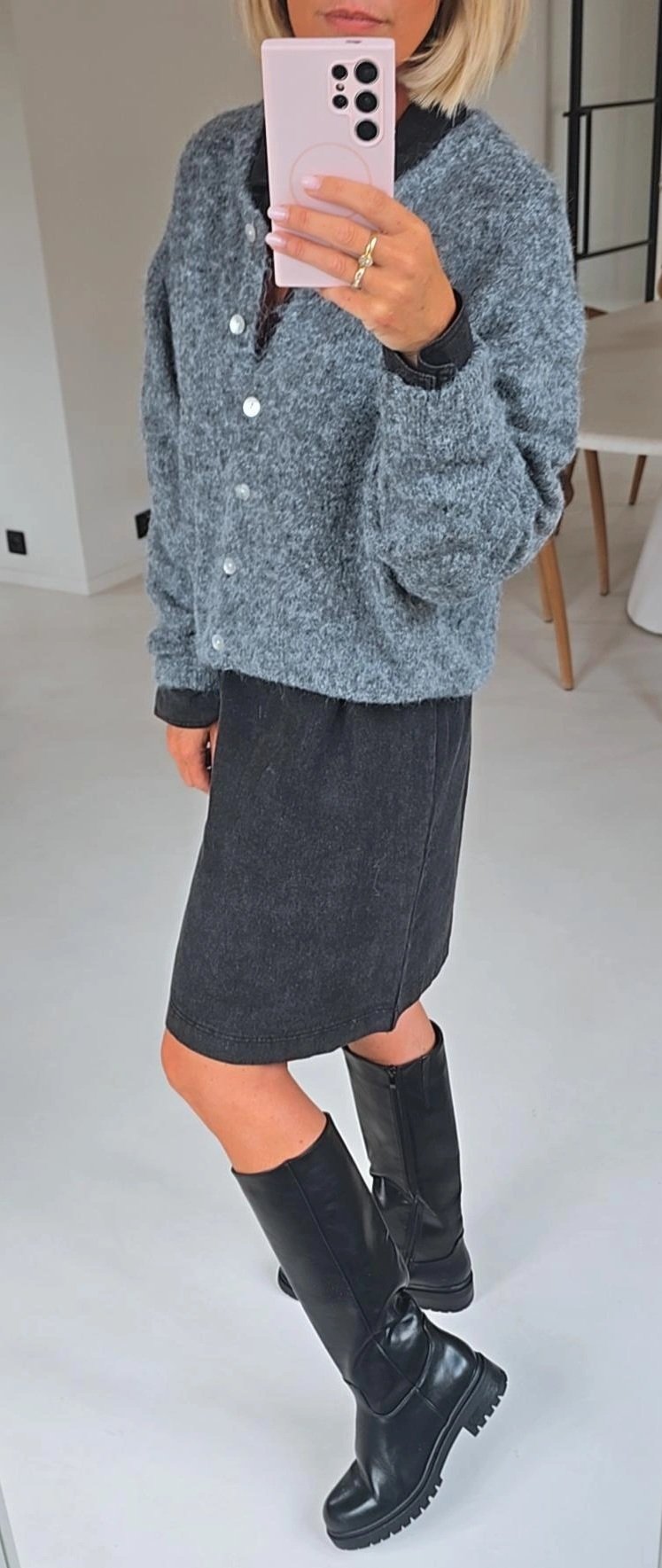 LIESJE cardigan carbon