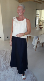 SAMIE maxi wrap skirt black