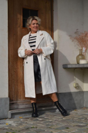 TRUDY maxi  coat ecru