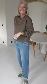 LEO LOVE sweatshirt khaki