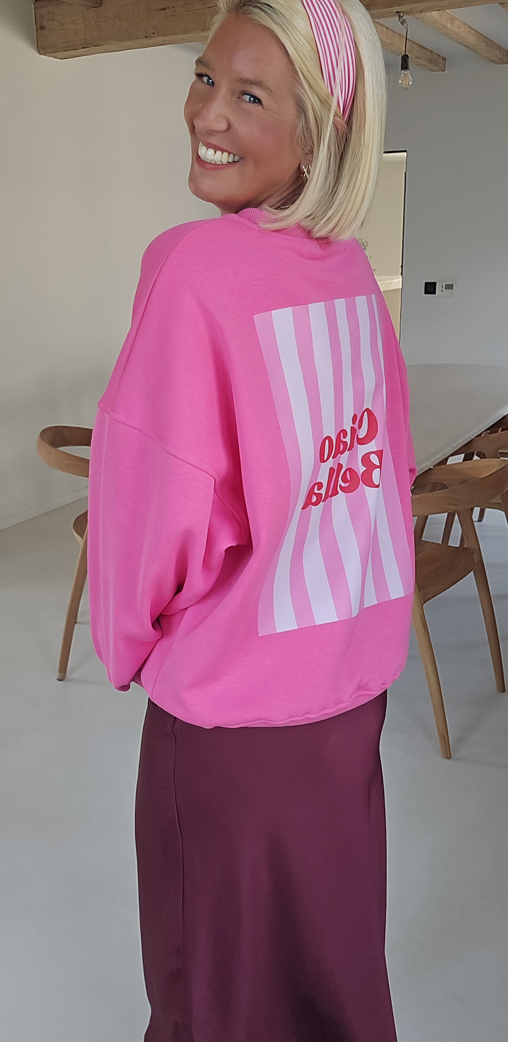 CIAO BELLA sweatshirt fuschia