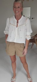 ANNAH tailored shorts camel
