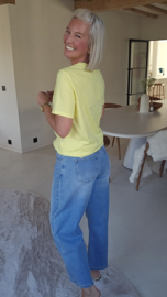 SOLARA basic cotton tee yellow