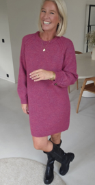SELMA knit dress raspberry