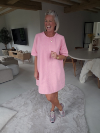 EMMA denim dress pink