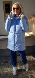 TRIX shorter winter puffer coat blue