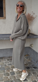 JESS knit set khaki