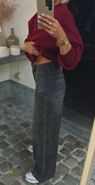 MARLIN extra wide leg jeans anthracite