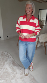 CANDY RUGBY knit red