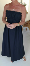 BENTHE bustier dress black