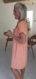 DIDI short terry dress peach