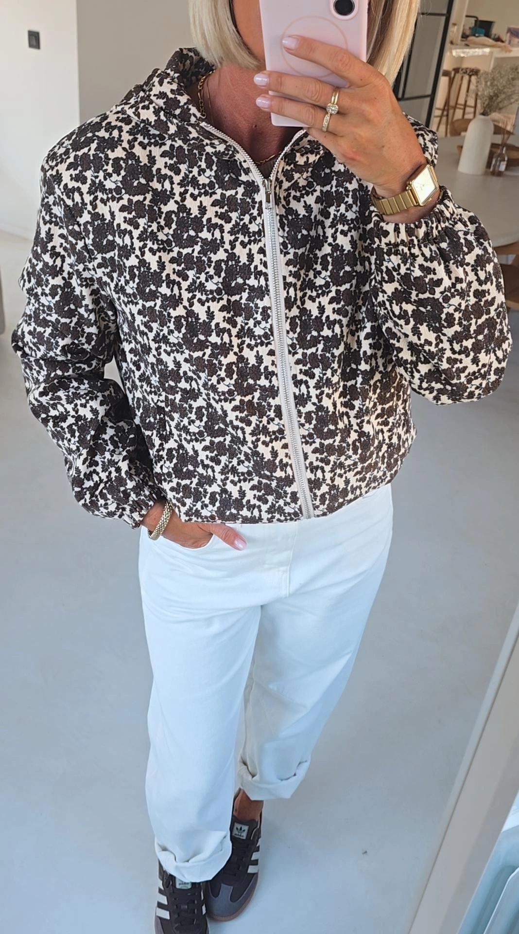 CILOU jacket with hoodie chocolat