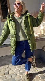 TISHA fancy coat olive