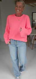 CHARLIZE supersoft knit neon coral