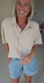 MIA short-sleeved shirt beige