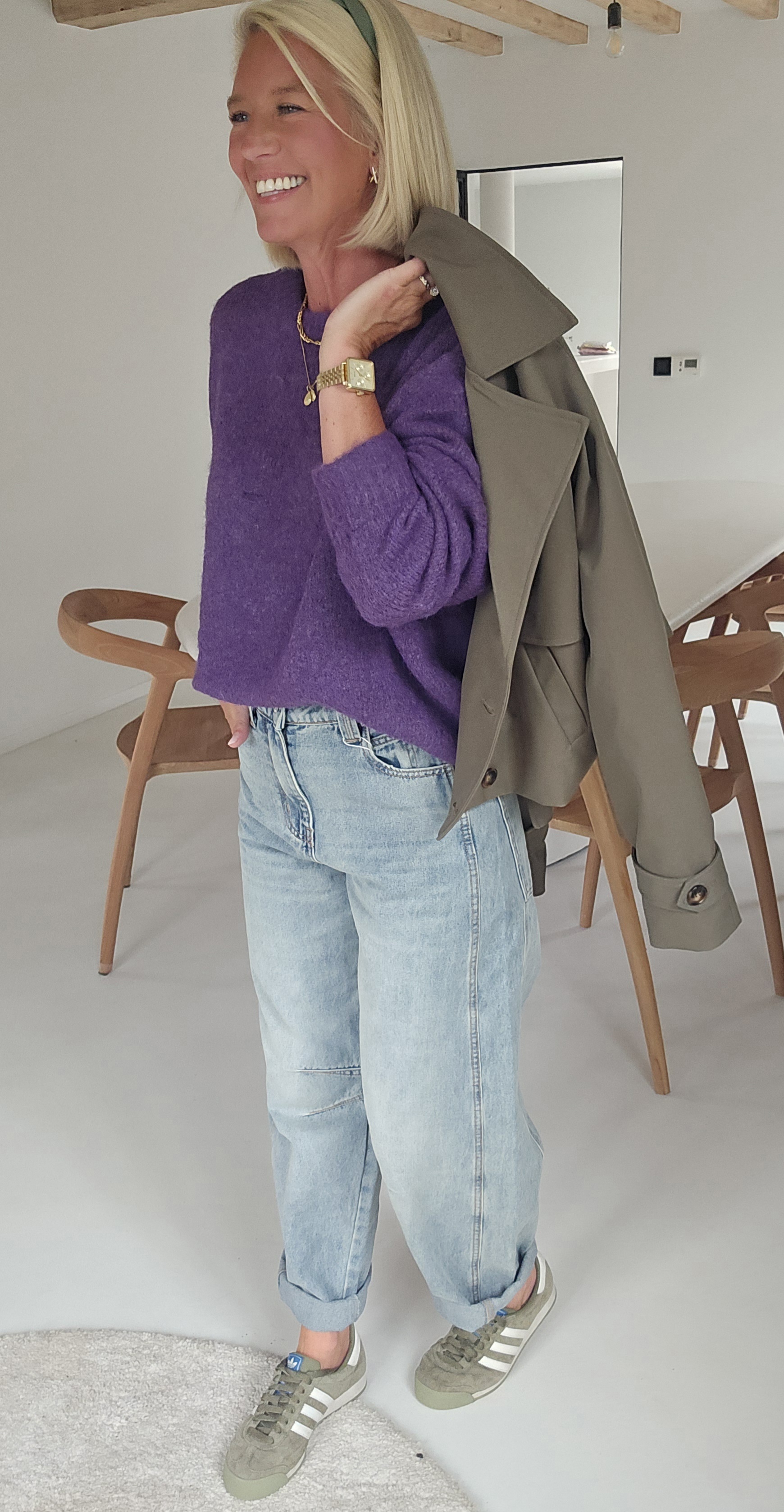 BEZIERS soft knit violet