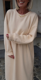 ROBYN maxi sweatshirt fleece dress vanilla