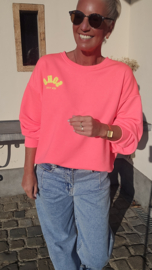SOHO sweatshirt neon coral