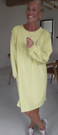 ARIEL sweatshirt dress yellow