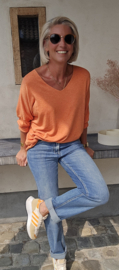 BUYorCRY summer knit grainy orange
