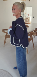CARLOTTA cotton jacket navy