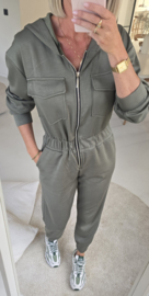 ANA sweatshirt jumpsuit khaki