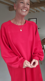 ARIEL sweatshirt dress red
