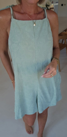 JOLIA sleeveless terry playsuit soft mint