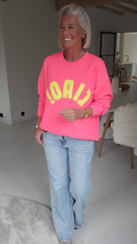 CIAO sweatshirt neon coral