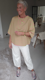 STRIPED BREEZE short-sleeved sweatshirt green