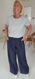 BASIC cotton T-shirt mêlee grey