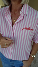 SEASIDE LOVERS short-sleeved shirt pink