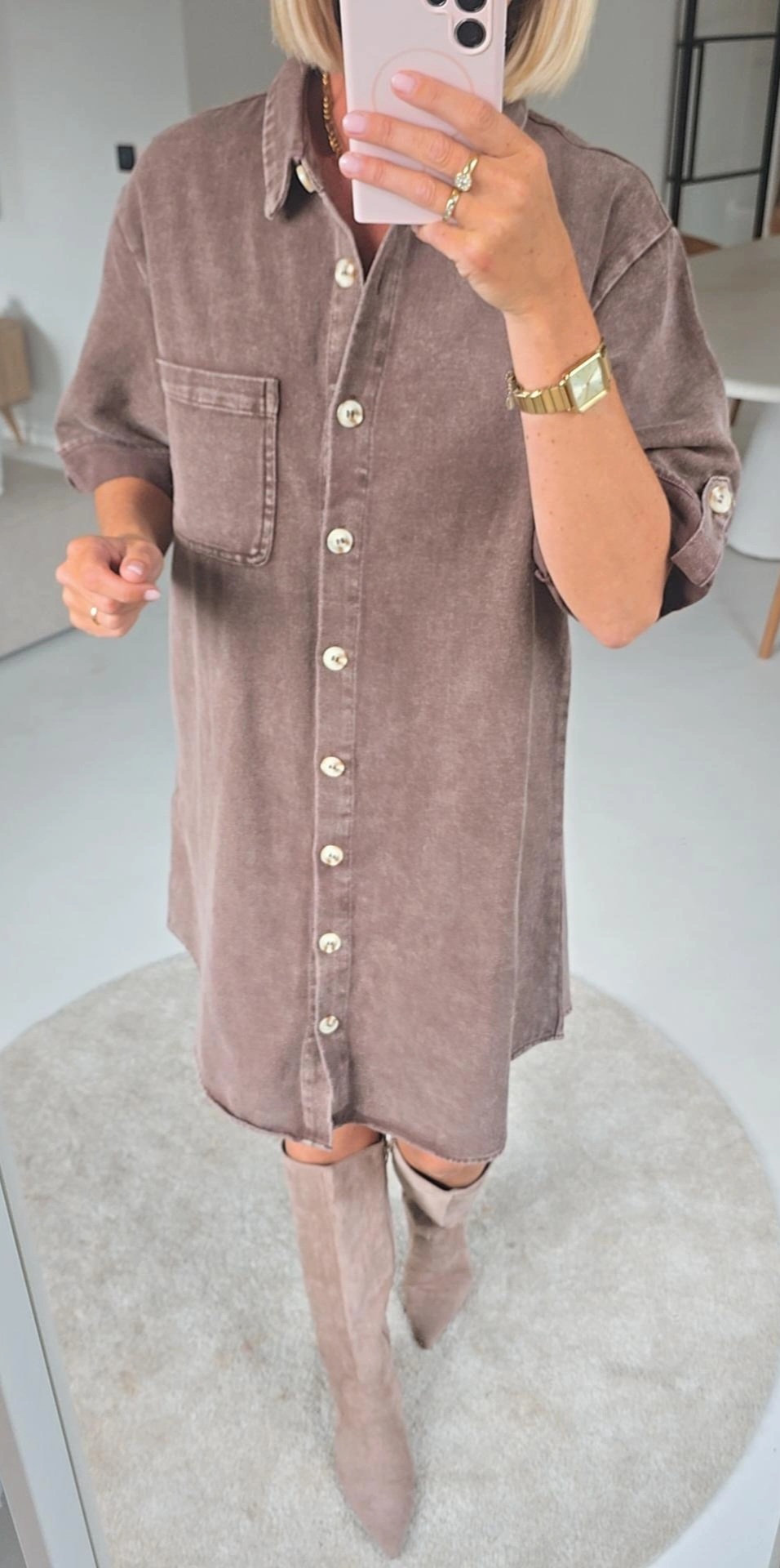 THE PERFECT JEANS 3 dress chocolat
