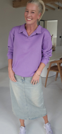 BRIGITTE collar sweatshirt darker lilac