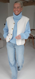 CHARLINE turleneck knit pastel blue