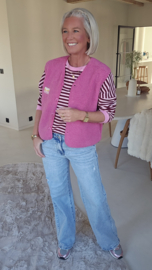 STRIPED BREEZE sweatshirt burgundy