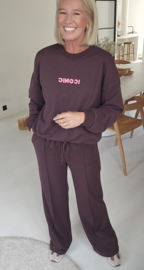 ICONIC sweatshirt chocolat