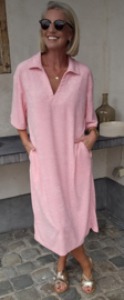 DIDOE maxi sponge dress baby pink