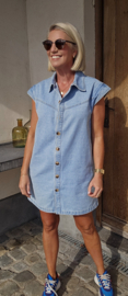 TINIE sleeveless dress soft blue