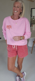 APEROL SPRITZ cotton sweatshirt pink
