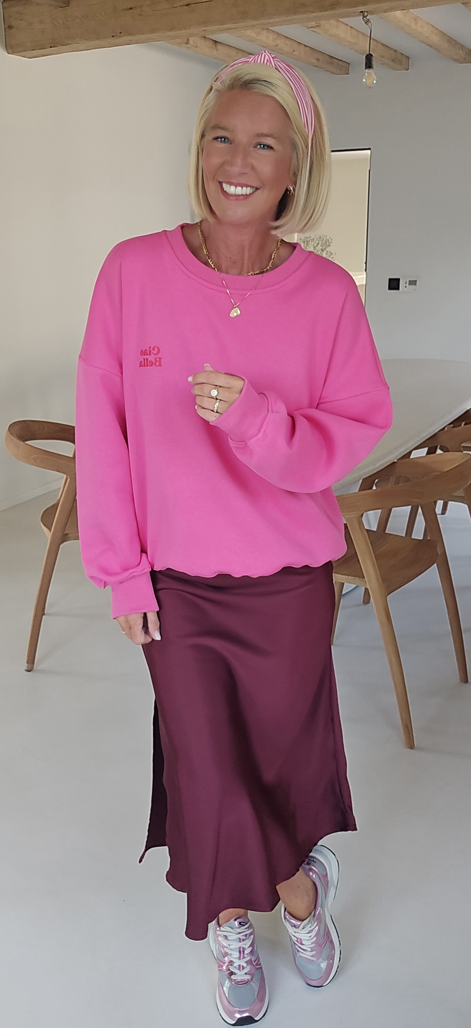 CIAO BELLA sweatshirt fuschia