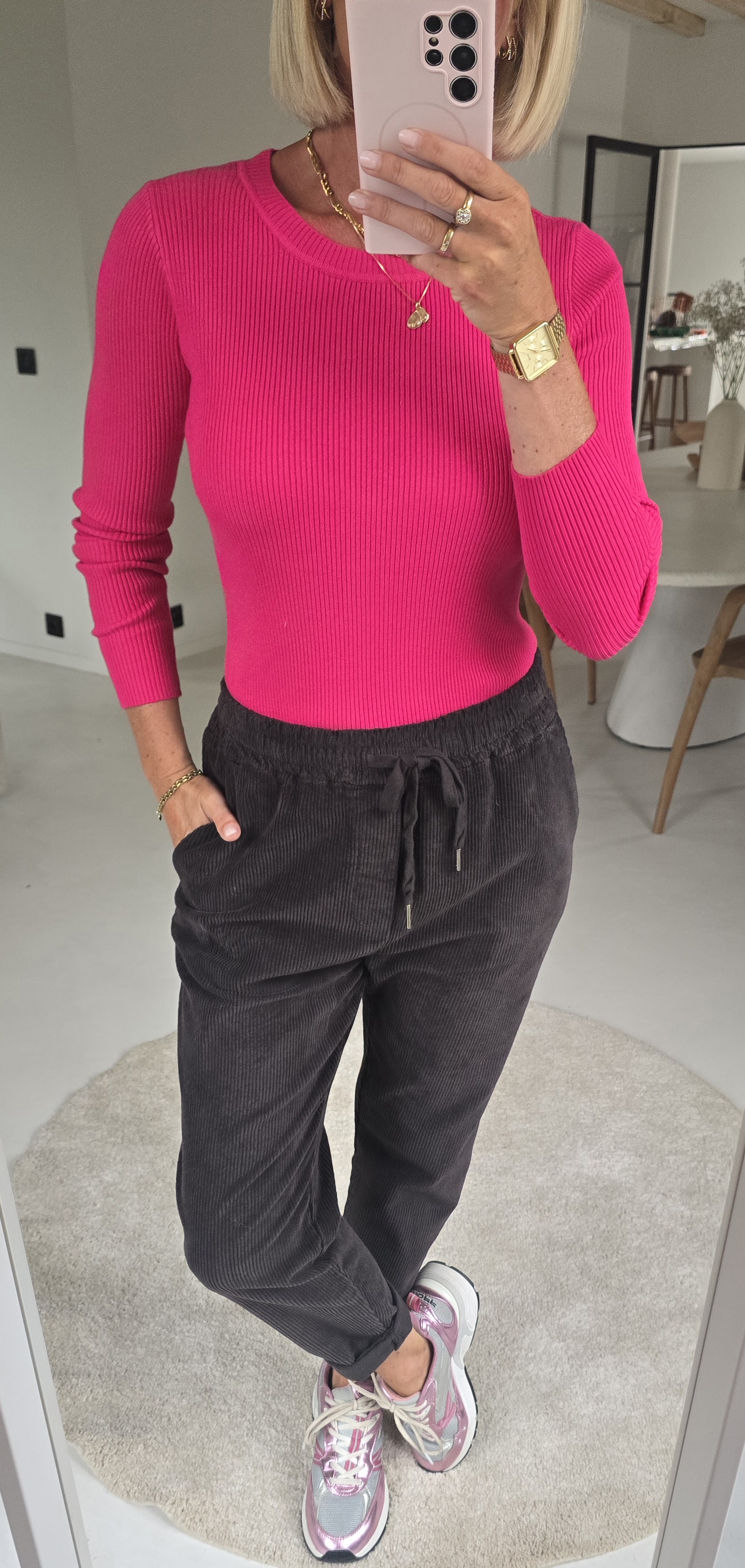 MILIA basic knit fuschia