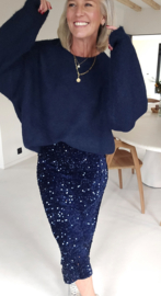 ARIA glitter skirt navy