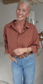 AMY cotton shirt camel