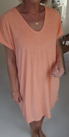 DIDI short terry dress peach
